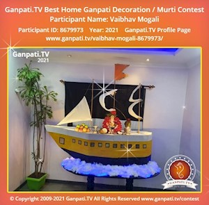 Vaibhav Mogali Home Ganpati Picture