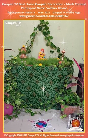 Vaibhav Katare Home Ganpati Picture