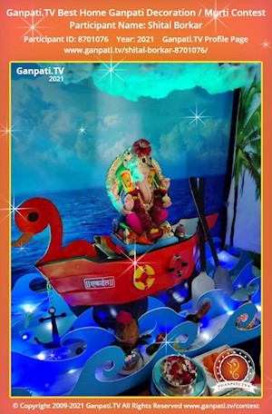 Shital Borkar Home Ganpati Picture