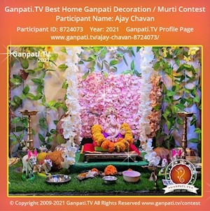 Ajay Chavan Home Ganpati Picture