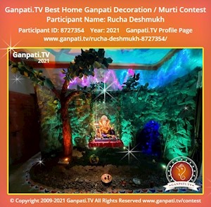 Rucha Deshmukh Home Ganpati Picture