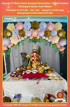 Amit Niteen Home Ganpati Picture