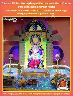 Omkar Pandit Home Ganpati Picture