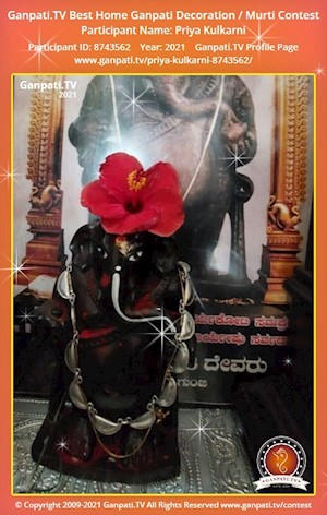 Priya Kulkarni Home Ganpati Picture