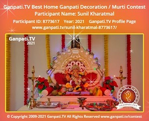 Sunil Kharatmal Home Ganpati Picture