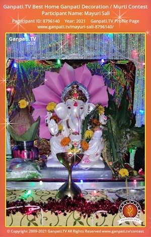 Mayuri Sali Home Ganpati Picture