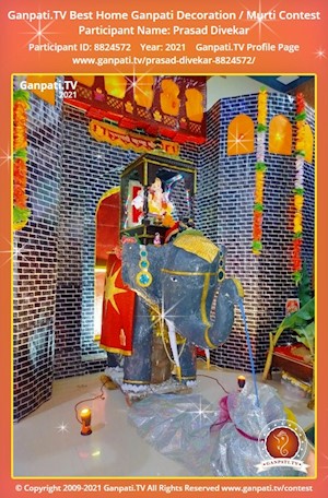 Prasad Divekar Home Ganpati Picture