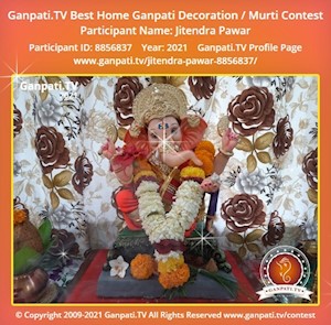 Jitendra Pawar Home Ganpati Picture