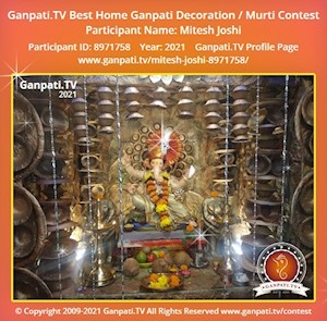 Mitesh Joshi Home Ganpati Picture