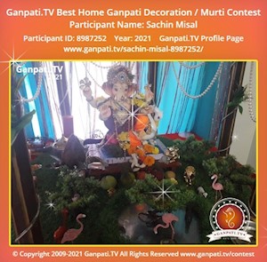 Sachin Misal Home Ganpati Picture