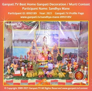 Sandhya Mane Home Ganpati Picture