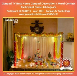Ishita Joshi Home Ganpati Picture