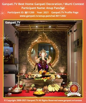 Anup Panchal Home Ganpati Picture