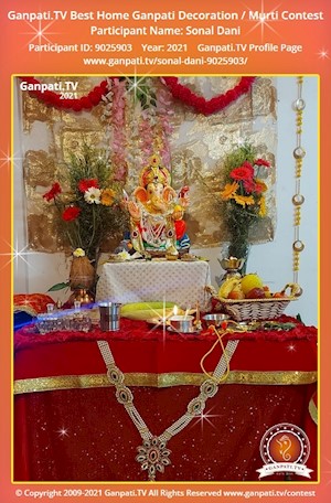 Sonal Dani Home Ganpati Picture