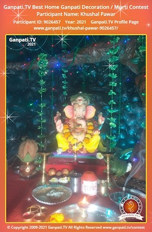 Khushal Pawar Home Ganpati Picture