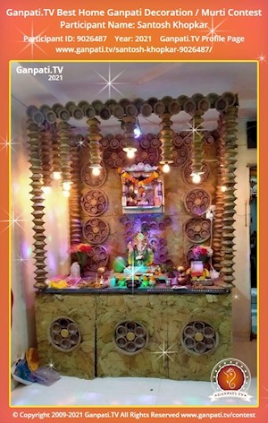 Santosh Khopkar Home Ganpati Picture