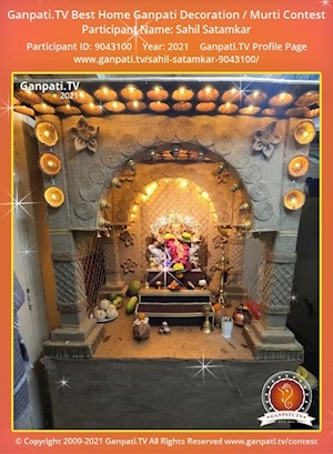 Sahil Satamkar Home Ganpati Picture