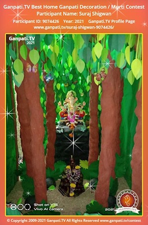 Suraj Shigwan Home Ganpati Picture