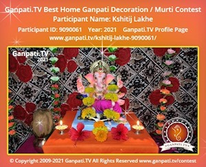 Kshitij Lakhe Home Ganpati Picture