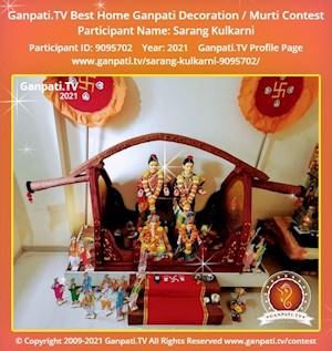 Sarang Kulkarni Home Ganpati Picture