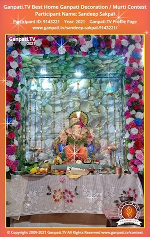 Sandeep Sakpal Home Ganpati Picture