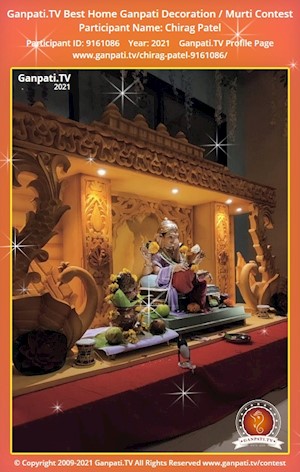 Chirag Patel Home Ganpati Picture