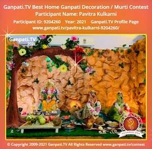 Pavitra Kulkarni Home Ganpati Picture