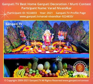 Varad Nivandkar Home Ganpati Picture