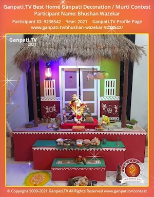 Bhushan Wazekar Home Ganpati Picture