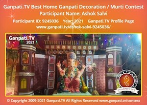 Ashok Salvi Home Ganpati Picture