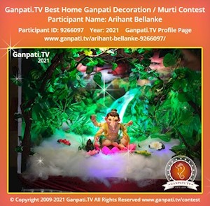 Arihant Bellanke Home Ganpati Picture