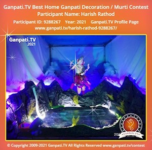 Harish Rathod Home Ganpati Picture