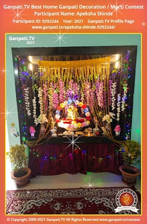 Apeksha Shinde Home Ganpati Picture