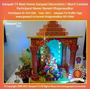 Naresh Khajanwadkar Home Ganpati Picture