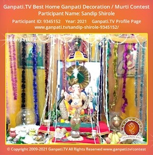 Sandip Shirole Home Ganpati Picture