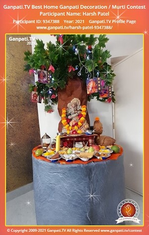 Harsh Patel Home Ganpati Picture