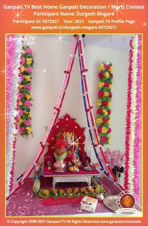 Durgesh Mogare Home Ganpati Picture