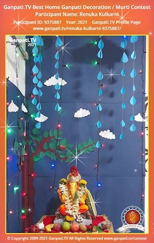 Renuka Kulkarni Home Ganpati Picture