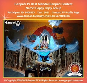 Happy Enjoy Group Ganpati Picture