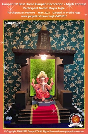 Mayur Ingle Home Ganpati Picture