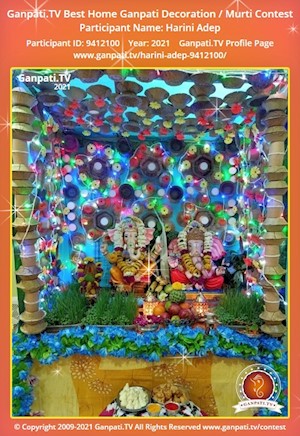 Harini Adep Home Ganpati Picture