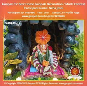 Neha Joshi Home Ganpati Picture