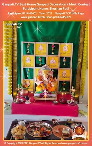 Bhushan Patil Home Ganpati Picture