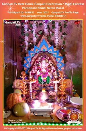 Neeta Mokal Home Ganpati Picture