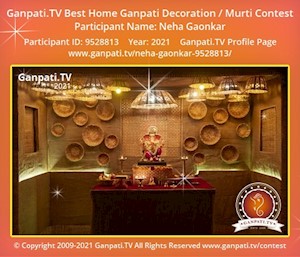 Neha Gaonkar Home Ganpati Picture