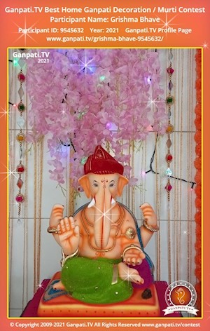 Grishma Bhave Home Ganpati Picture