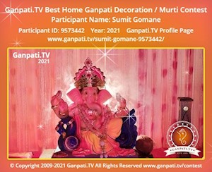 Sumit Gomane Home Ganpati Picture