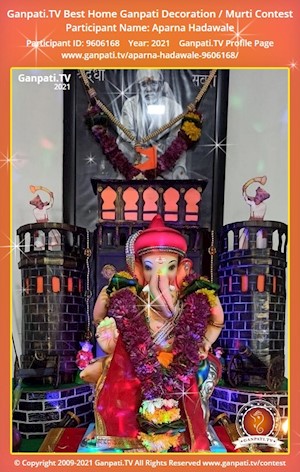 Aparna Hadawale Home Ganpati Picture