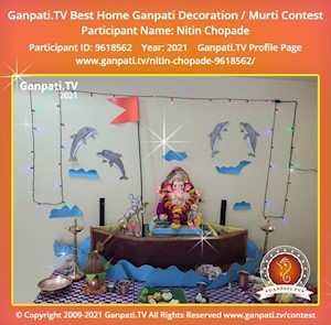 Nitin Chopade Home Ganpati Picture