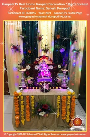 Ganesh Durupudi Home Ganpati Picture